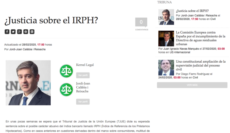 justicia sobre IRPH